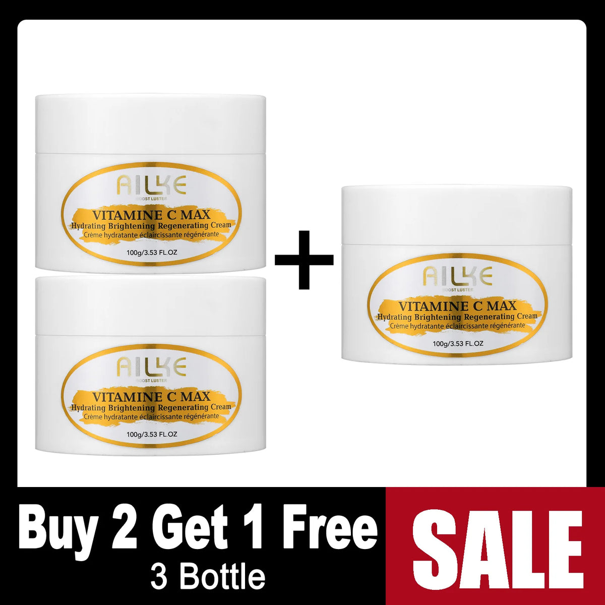 Ailke Vitamin C Body Cream for Dark Spots and Hydration