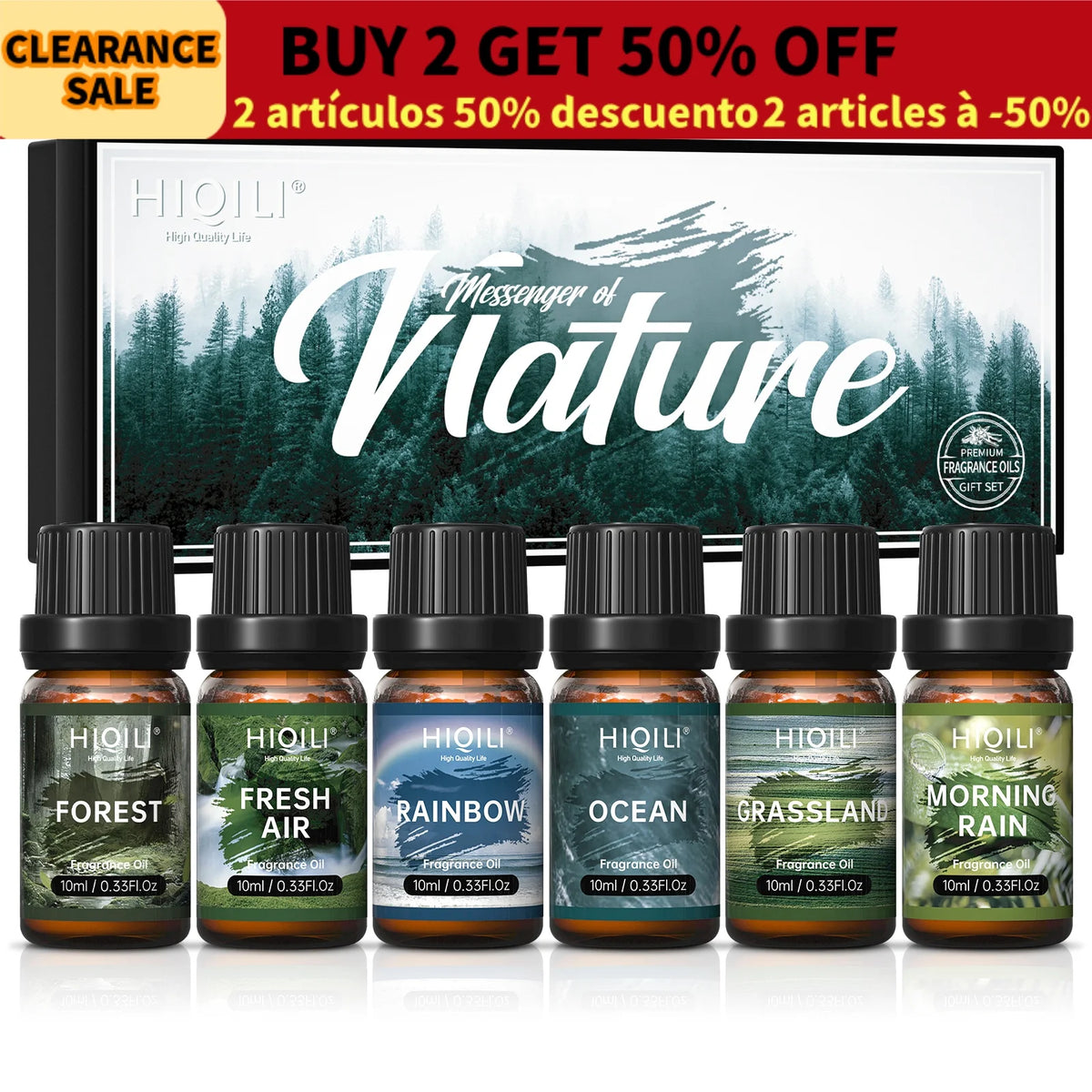 HIQILI Premium Fragrance Oil Set For Aromatherapy And Home Use