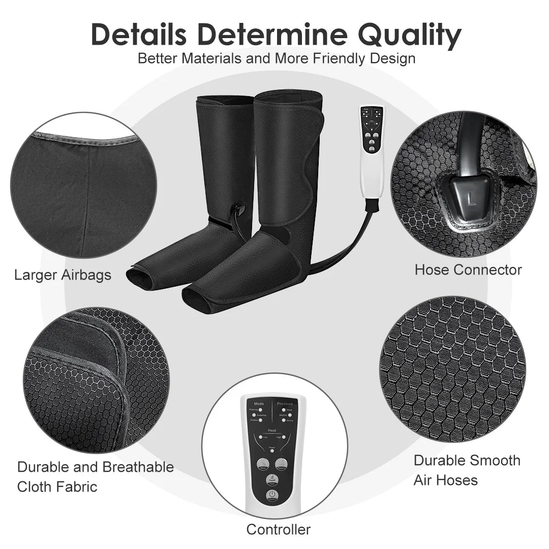 Sejoy Leg Air Compression Massager For Heated Foot And Calf
