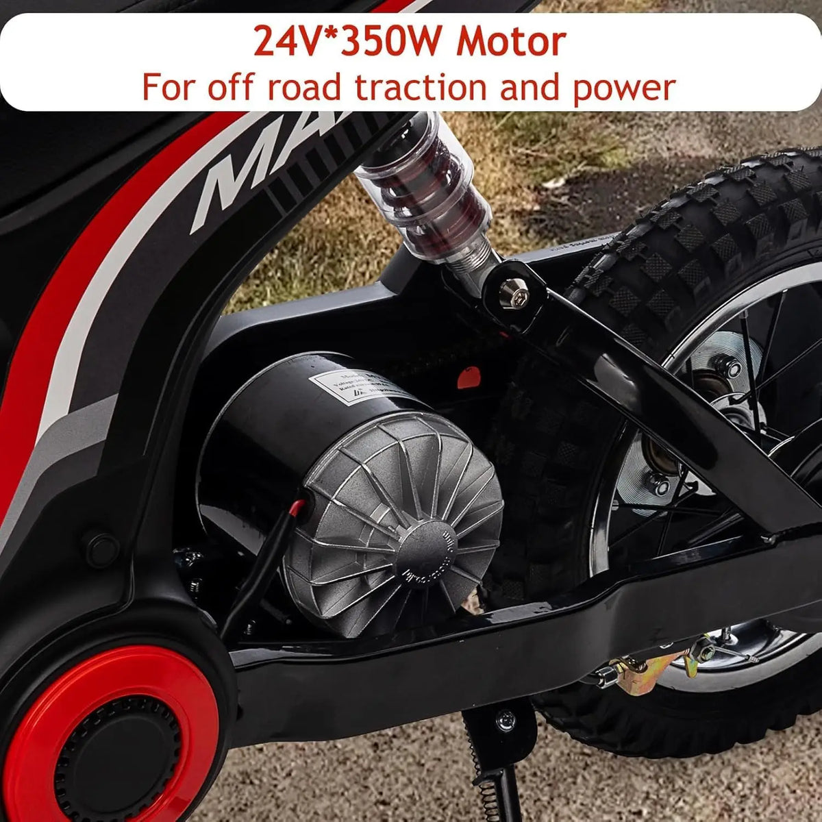 HiMISS 24 Volt Electric Ride On Dirt Bike For Kids