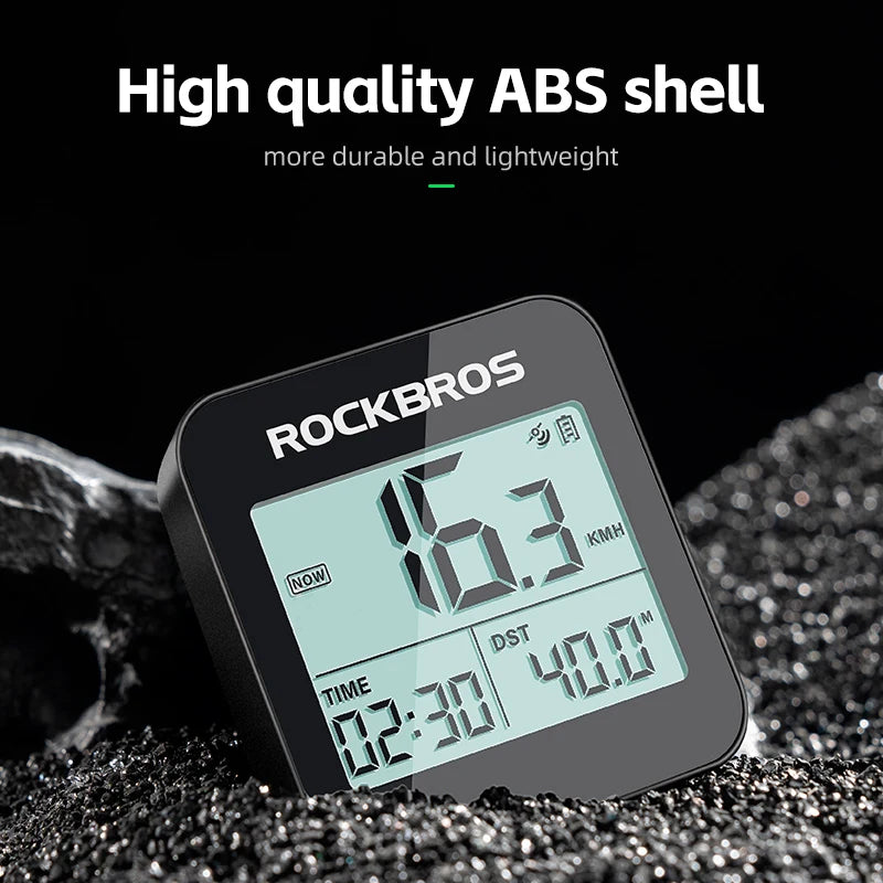 Rockbros Bike Computer GPS Speedometer IPX6 Waterproof Odometer