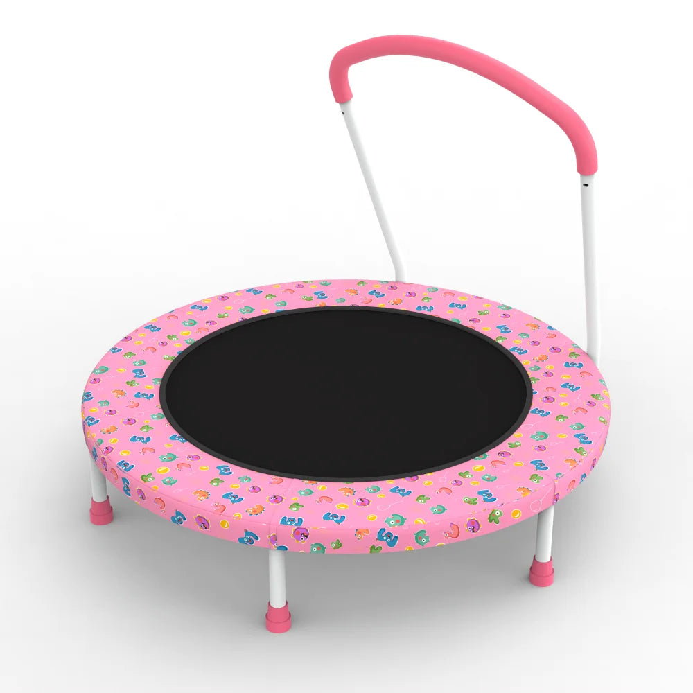 36 - inch Mini Trampoline for Kids Aged 1 - 6, Indoor & Outdoor Use, with Handle, Fun for Kids