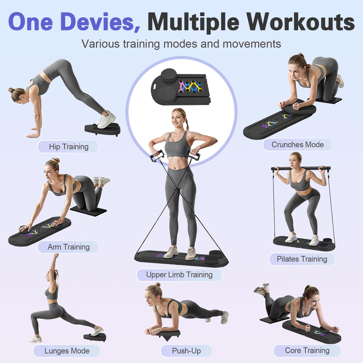 15 In 1 Multifunction Pilates Abdominal Training Board