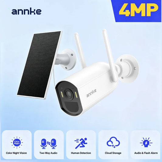 Annke 4MP Solar Battery Powered Wireless Security Camera