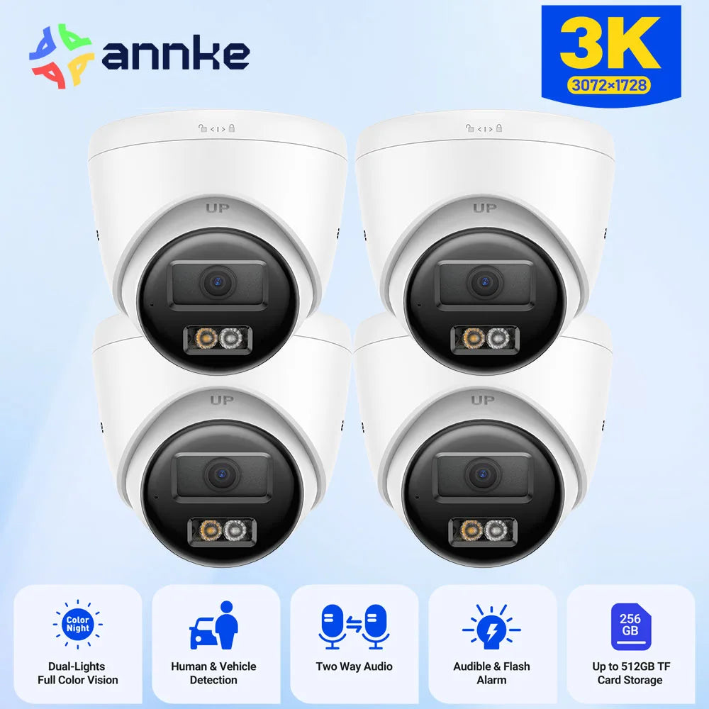 ANNKE 3K Dual Light Security Camera With Two Way Audio