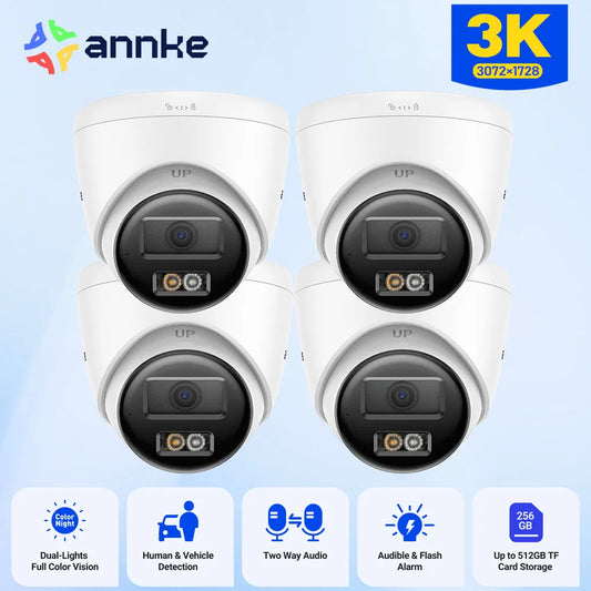 ANNKE 3K Dual Light Security Camera With Two Way Audio